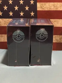 Phantasmal Flames Pokemon Center ETB Lot of 2 & 2 Booster Bundles In Hand - Image 5