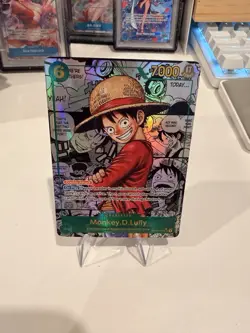 One Piece TCG OP13 Carrying On His Will Monkey D Luffy SEC Manga OP13-118 - Image 1