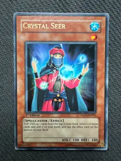 Yugioh Crystal Seer 1st Edition Ultra Rare TAEV-EN031 LP/NM - Image 1