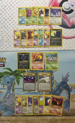 Vintage Pokemon Card Lot WOTC First Edition Fire Flareon Nidoqueen Charmander - Image 1
