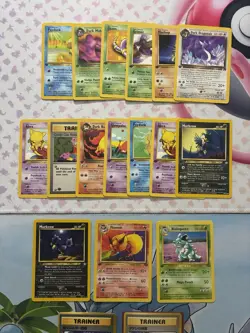 Vintage Pokemon Card Lot WOTC First Edition Fire Flareon Nidoqueen Charmander - Image 3