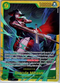 Dracule Mihawk OP14-119 SEC English The Azure Sea's Seven - One Piece Card - NM - Image 1