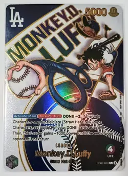 Monkey.D.Luffy LA Dodgers One Piece custom PROXY 1:1 - Image 1