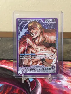 One Piece Donquixote Doflamingo OP14-060 Alt Art Azure Sea's Seven NM English - Image 1