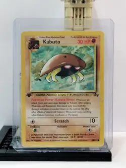 Kabuto 1999 Fossil 1st Edition 50/62 Pokemon WOTC “King Kabuto” LP-NM - Image 1