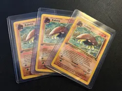 Kabuto 50/62 1st Edition Fossil Triple Bundle Pokemon Cards Vintage NM/LP - Image 1