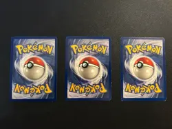 Kabuto 50/62 1st Edition Fossil Triple Bundle Pokemon Cards Vintage NM/LP - Image 2