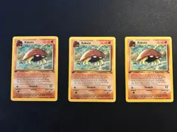 Kabuto 50/62 1st Edition Fossil Triple Bundle Pokemon Cards Vintage NM/LP - Image 3