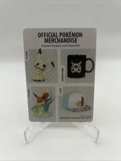 2017 Special Delivery Hat Pikachu Plush Pokemon Center Promo Insert Card - Image 2