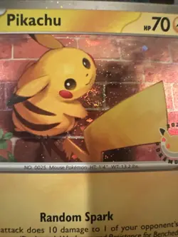 Pikachu - 051/162 Miscellaneous Cards & Products Holo Huge Burp Swirl - Image 1