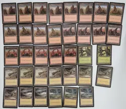 MTG Tempest Basic Land Lot - 80+ cards (LP To MP Condition) - Image 1