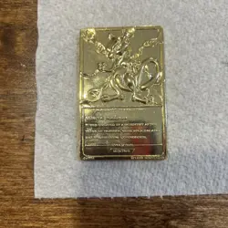 1999 Pokemon Mewtwo Gold Bar Card Limited Edition Burger King Gold Plated - Image 2