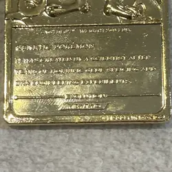 1999 Pokemon Mewtwo Gold Bar Card Limited Edition Burger King Gold Plated - Image 3