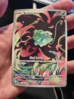 Pokemon TCG Bulbasaur Card 133/132 IR Mega Evolutions Near Mint Condition - Image 1