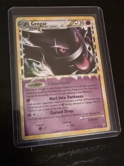 Pokemon TCG Triumphant Gengar Trading Card 94/102 Prime Ultra Rare - Image 1