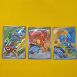 Pokemon Holo Card Lot Bulbasaur Charmander Squirtle 3 Cards Nintendo English - Image 1