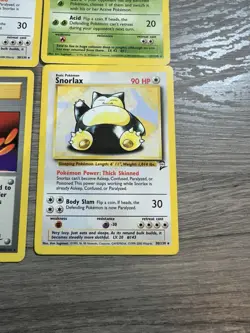 Pokemon Wotc Base Set 2 4 Rare Vintage Card Collection Lot Snorlax Victreebell - Image 4