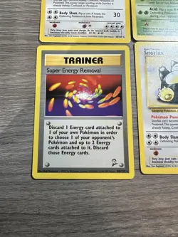 Pokemon Wotc Base Set 2 4 Rare Vintage Card Collection Lot Snorlax Victreebell - Image 5