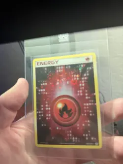 Pokemon Fire Energy 102/106 EX Holon Phantoms Foil Basic Energy English Card - Image 1