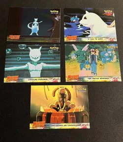 Pokemon Topps Lot of 5 Foil Cards Mewtwo Strikes Back NM/LP - Image 1