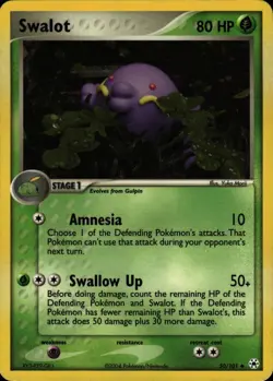 Pokemon TCG Card Swalot Grass Normal Hidden Legends HL 50/101 - Image 1