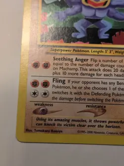 Machamp 43 Black Star Rare Promo Pokemon Card WOTC Light To Moderate Play - Image 2