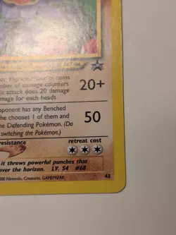 Machamp 43 Black Star Rare Promo Pokemon Card WOTC Light To Moderate Play - Image 4