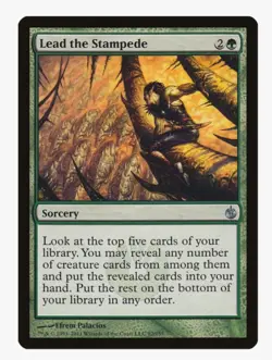 Lead the Stampede | MTG MBS | EDH Commander Creature Tribal Card Draw | LP - Image 1
