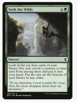 Seek the Wilds | MTG BFZ | EDH Commander Green Card Selection Tutor | LP - Image 1