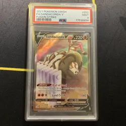 PSA 9 Sandaconda V 252/264 -Alternative Art Pokemon Card- Fusion Strike MINT (t) - Image 1