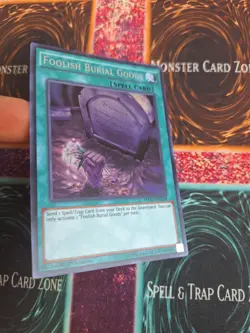 Yu-Gi-Oh! Foolish Burial Goods MP17-EN218 Secret Rare 1st Edition Near Mint - Image 2