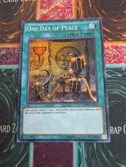 Yu-Gi-Oh! One Day of Peace OP04-EN012 Super Rare Unlimited Near Mint - Image 1