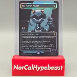 2026 Magic MTG TMNT BIG MOTHER MOUSER R0097 Surge Foil Borderless Ninja Turtles - Image 1