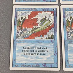 4x Blue Elemental Blast X4 MTG Revised Edition Magic The Gathering LP Playset - Image 4