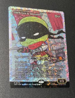 Dark Leo & Shredder (TMT 0299) - Fracture FOIL Showcase - Image 1