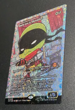 Dark Leo & Shredder (TMT 0299) - Fracture FOIL Showcase - Image 2