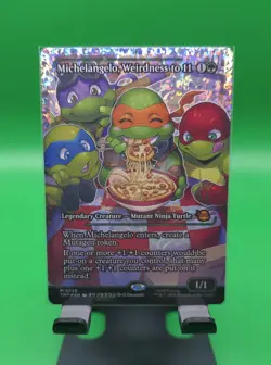 Michelangelo, Weirdness to 11 (Fracture Foil) Teenage Mutant Ninja Turtles Foil - Image 3