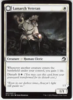 Lunarch Veteran C Innistrad: Midnight Hunt 27 LP - Image 1