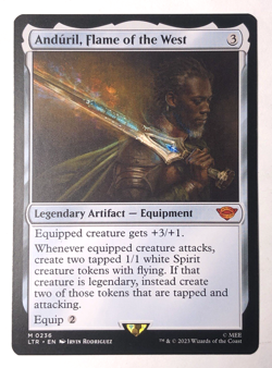 Anduril, Flame of the West 236 the Lord of the Rings MTG Magic the Gathering NM - Image 1