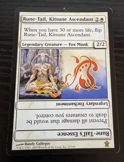Rune-Tail, Kitsune Ascendant - Saviors of Kamigawa Magic the Gathering MTG - Image 1