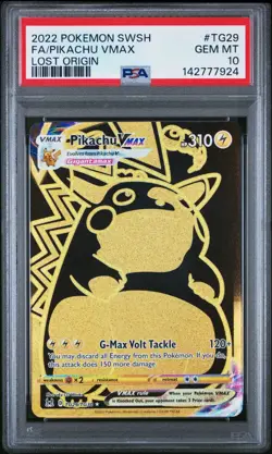 PSA 10 PIKACHU VMAX TG29/TG30 FULL ART LOST ORIGIN POKEMON ⚡ - Image 1