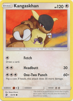 Kangaskhan 55/70 Dragon Majesty Pokemon TCG Common - Image 1