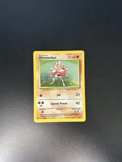 Pokemon TCG Hitmonchan Base Set 7/102 Holo Rare Vintage 1999 LP Unlimited - Image 3