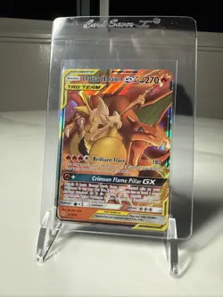 Pokemon Charizard & Braixen GX 22/236 Sm-Cosmic Eclipse Holo Light Played LP - Image 1