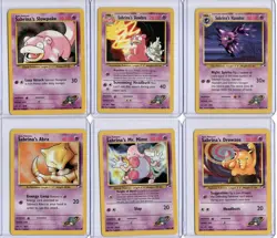 Vintage Pokemon Card Lot - Sabrina Gym Leader Theme - 12 Cards - LP - WotC - Image 1