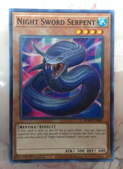 Yugioh - Night Sword Serpent BODE-EN081 1st Edition C - NM - Image 1