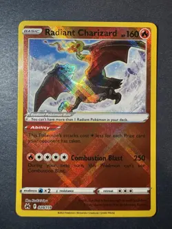 Pokemon TCG Radiant Charizard Crown Zenith NM condition - Image 1
