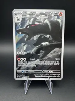 Pokemon TCG Houndoom IR 066/064 Shrouded Fable Holo Illustration Rare NM EN 2024 - Image 1