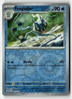 Frogadier 057/197 Uncommon Obsidian Flames Pokemon Reverse Holo Near Mint - Image 1