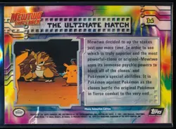 1999 Topps Pokemon Mewtwo Strikes Back #34 The Ultimate Match Holo Foil - Image 2